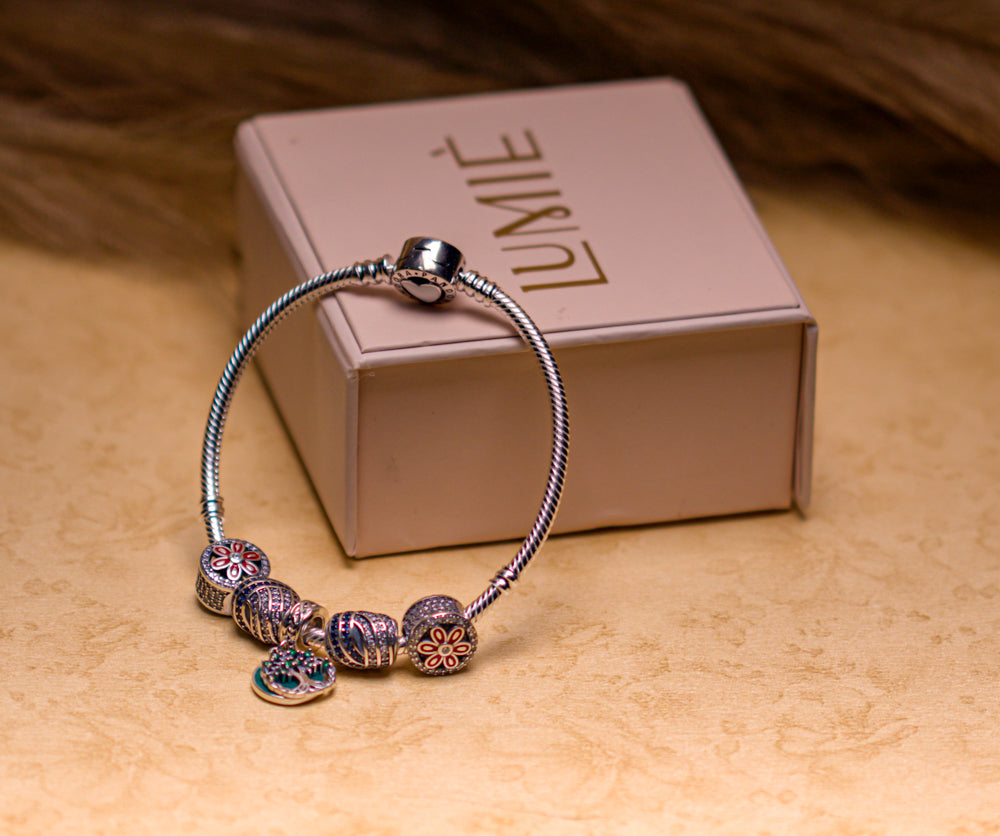 Vibrant Colorful Charm Bracelet by Lumie