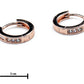 Lumie Rose Gold Huggie Earrings