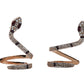 Lumie Jewelry: Stylish Earrings with Sleek Rosé Snake Design