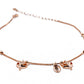 Buy Lumie Adjustable Chain Stylish Anklet | Rose Gold Plated 925 Sterling Silver