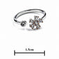 Lumie Jewelry: Stylish Ring with Adjustable Flower Cut