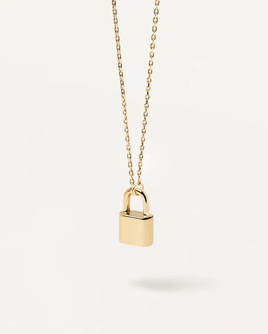 Darby Padlock Long Distance Relationship Necklace