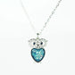 Lumie Owl Crystal Stone Pendant Necklace