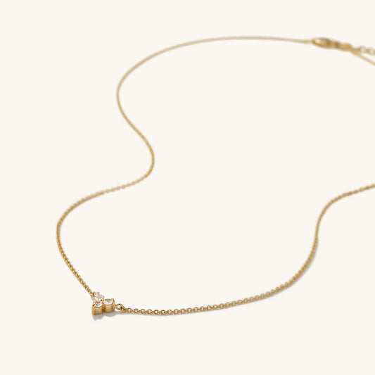 Trillium Zircon Necklace