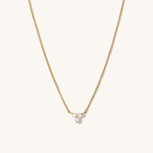 Trillium Zircon Necklace