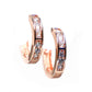 Lumie Earrings: Delicate Huggie Style in Rose Gold